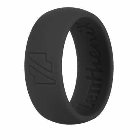 ZentheniX Black Silicone Ring for gym, work, and everyday wear